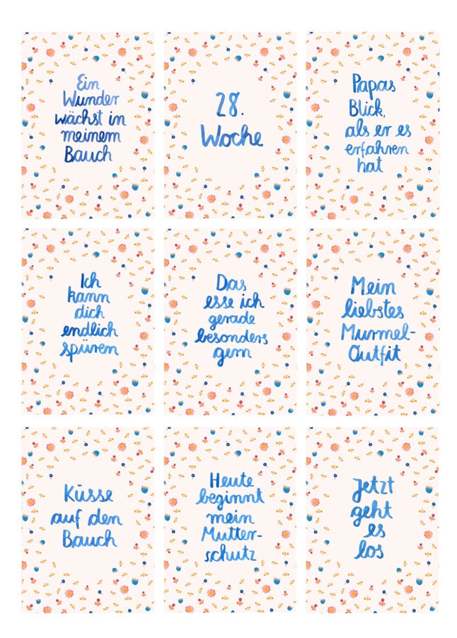 Meilensteinkarten "Wunder im Bauch"