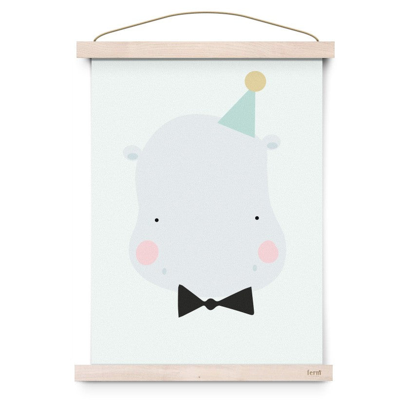 Poster "Nilpferd"