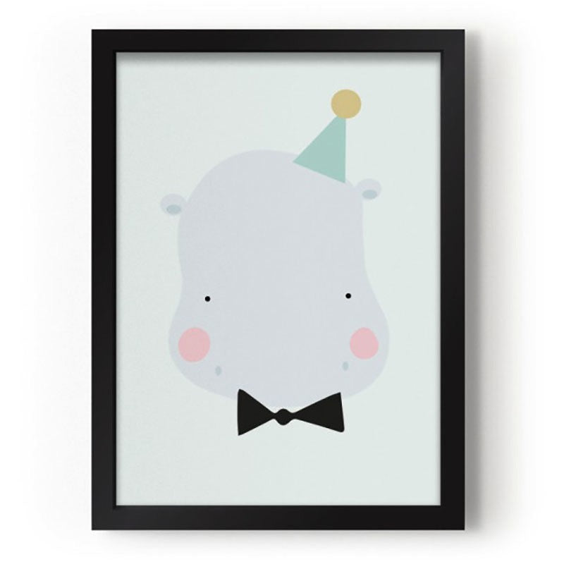 Poster "Nilpferd"
