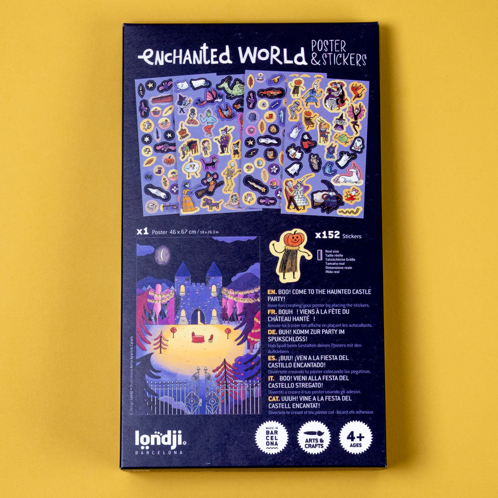 Aufkleber-Spiel ENCHANTED mit Poster