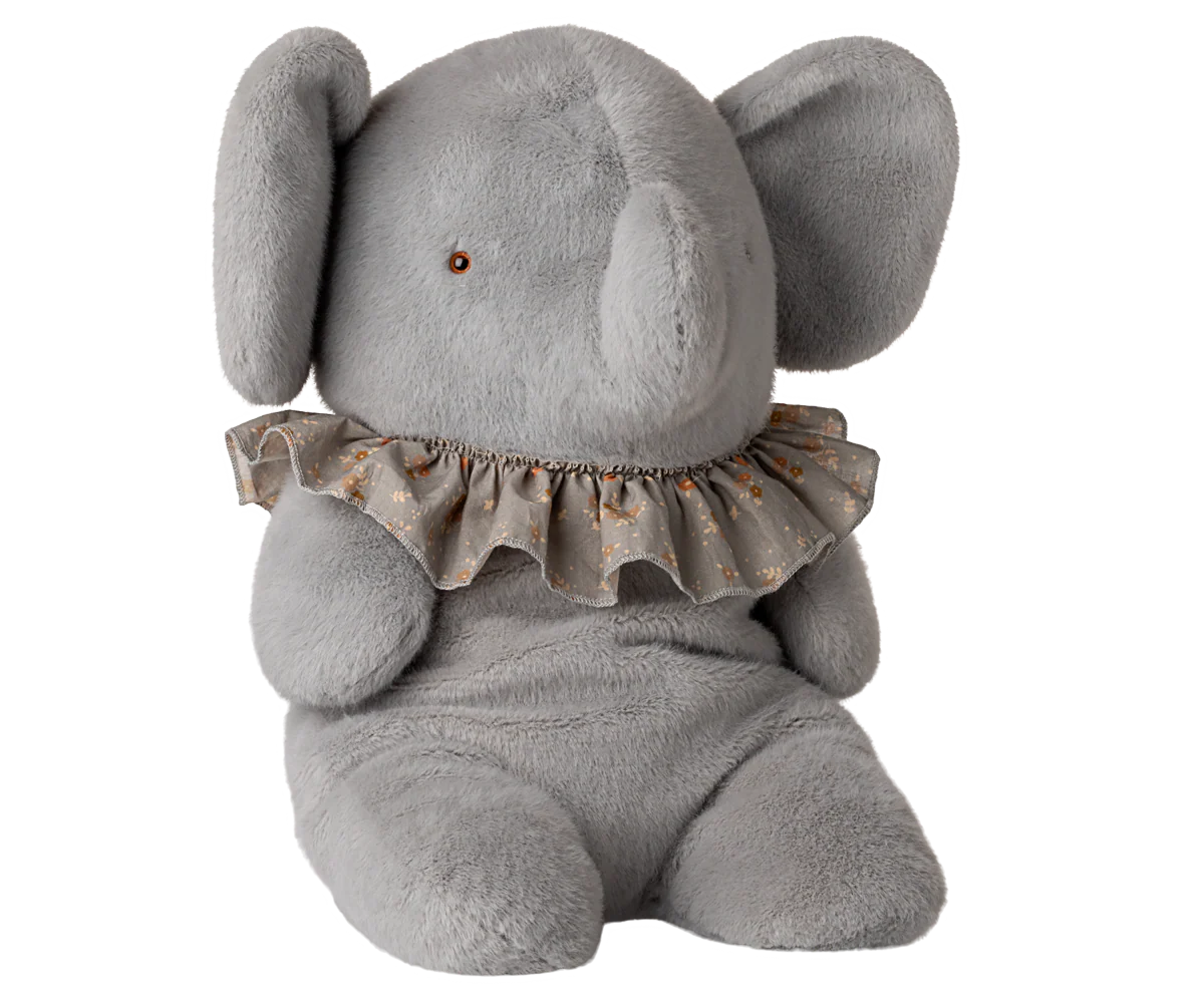 Maileg - Elefant Plüsch, Groß - Blau Grau