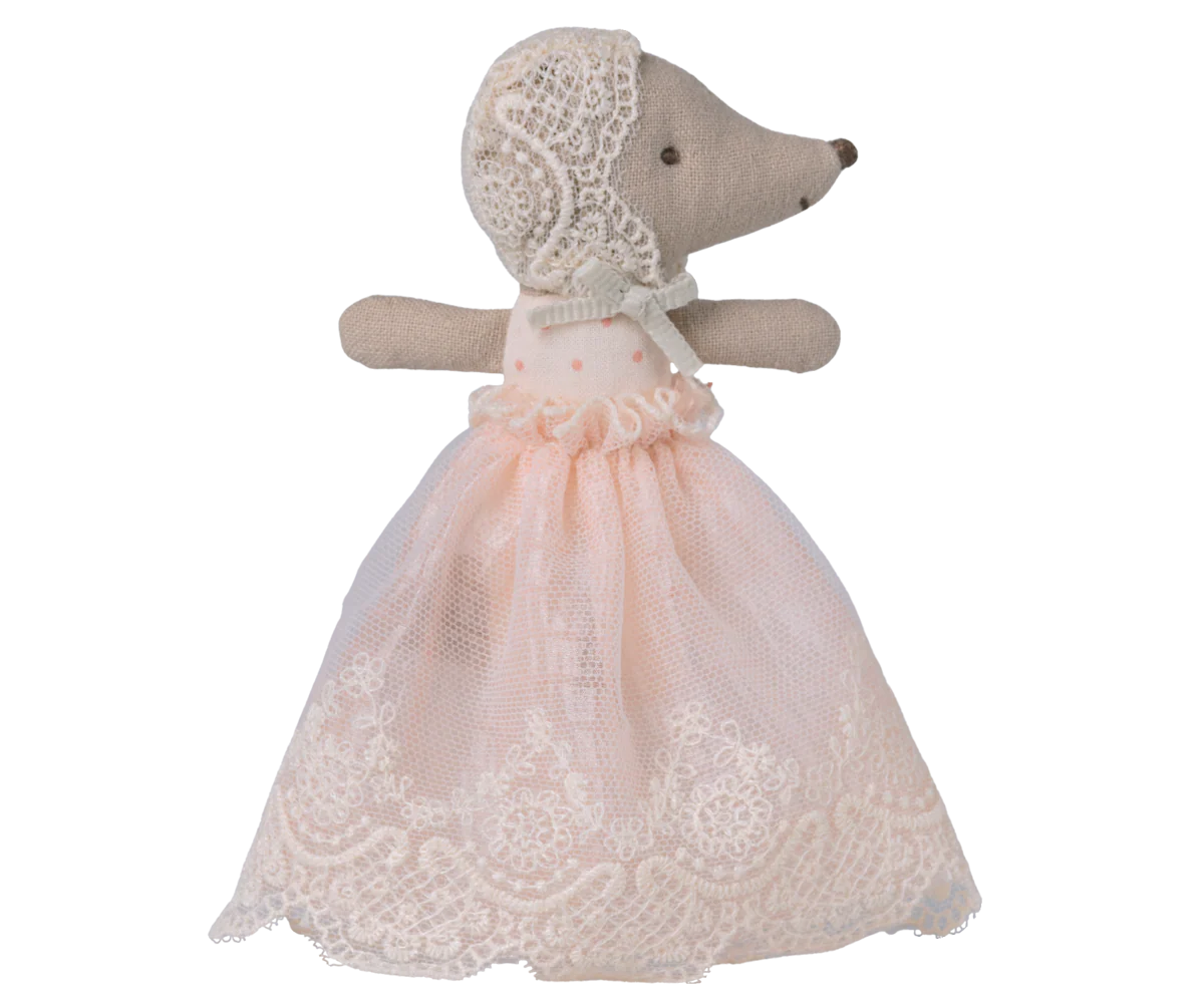 Maileg - Baby Maus im Kleid – Powder