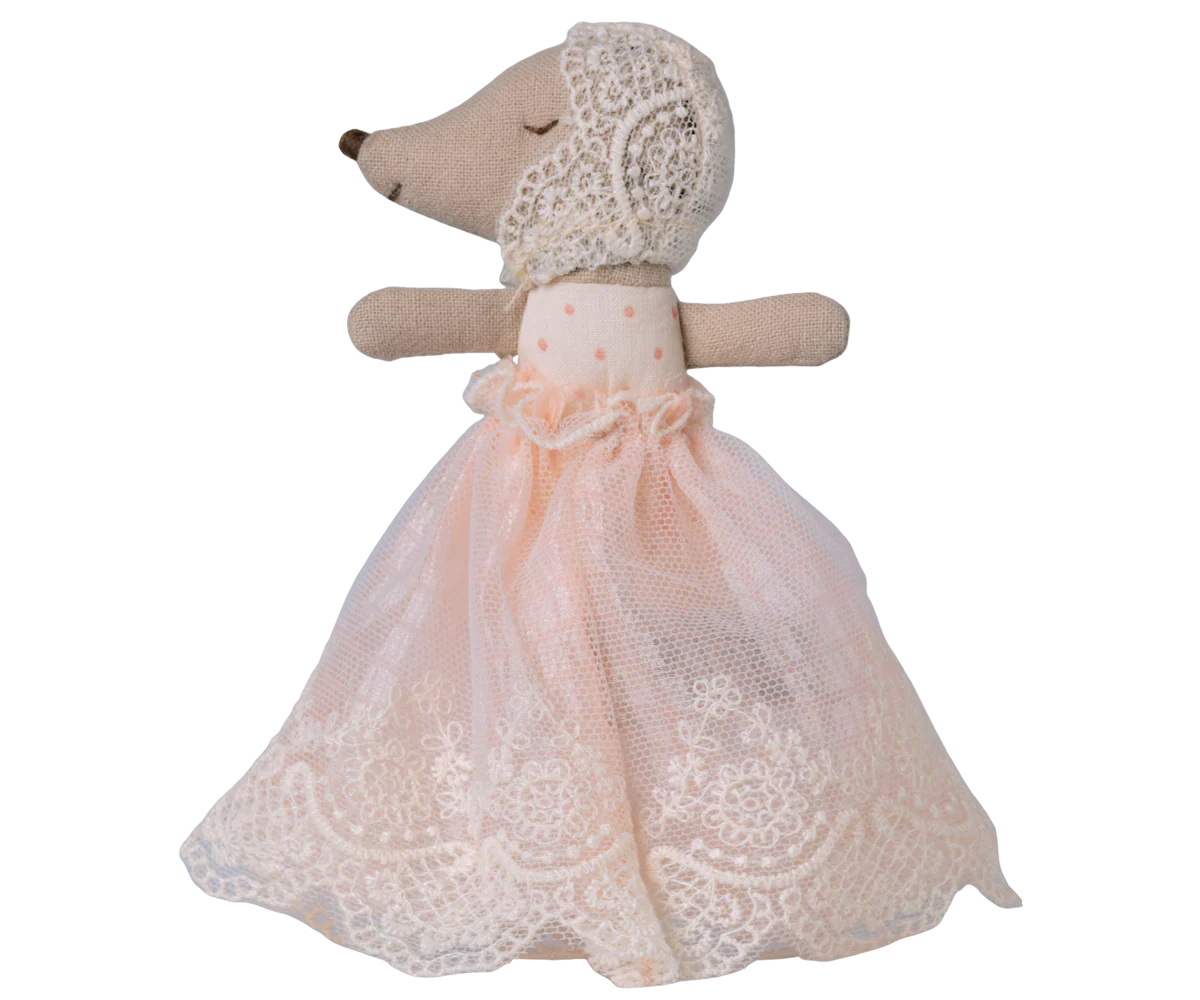 Maileg - Baby Maus im Kleid – Powder