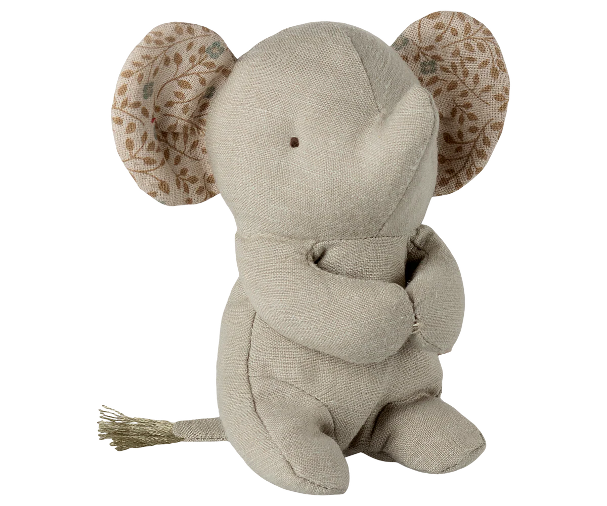 Maileg - Lullaby Friends, Elephant, Mini – Iron Grey