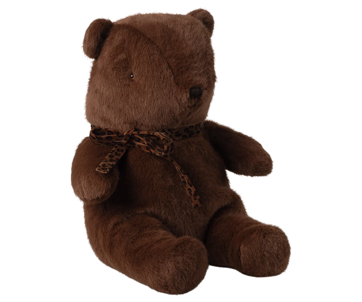 Maileg - Plüsch Teddybär, Medium – Dark Chocolate