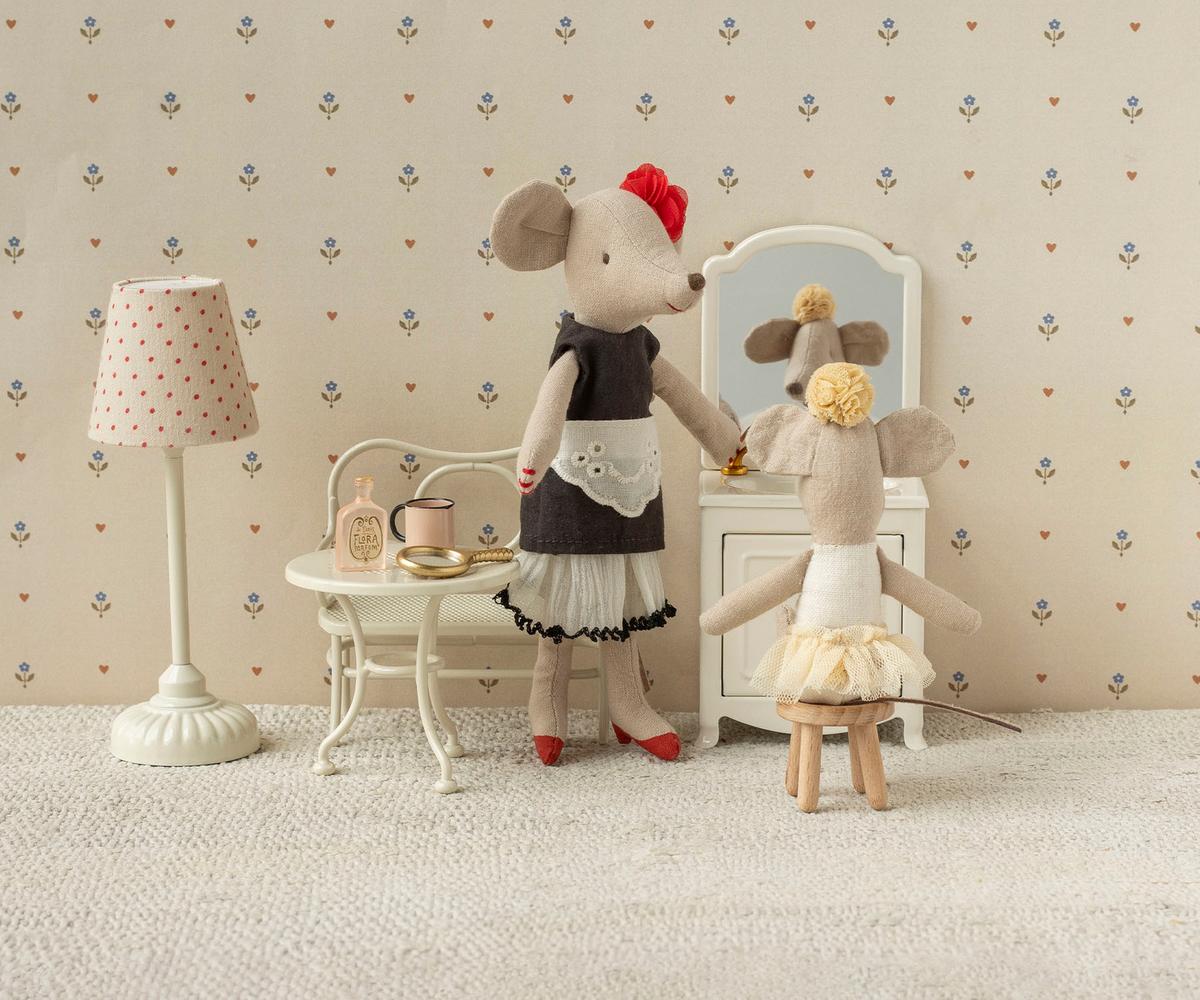 Maileg - Ballerina Maus, Kleine Schwester – Off White