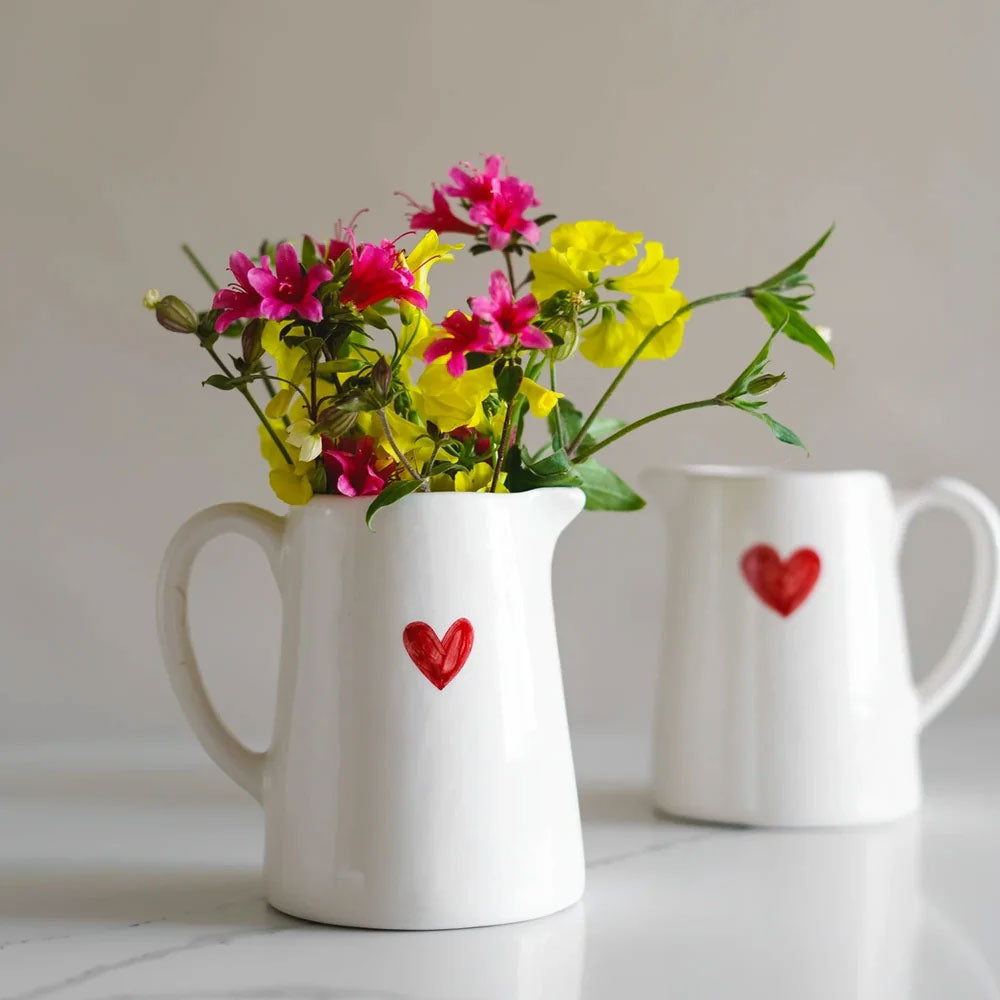 Handgemachte Milchkanne, Herz