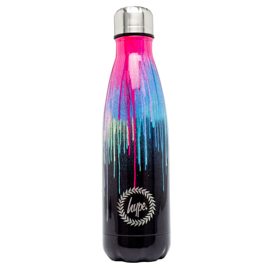 Hype - Drip Crest Pink Water Bottle 500ml | Minicatwalk.com