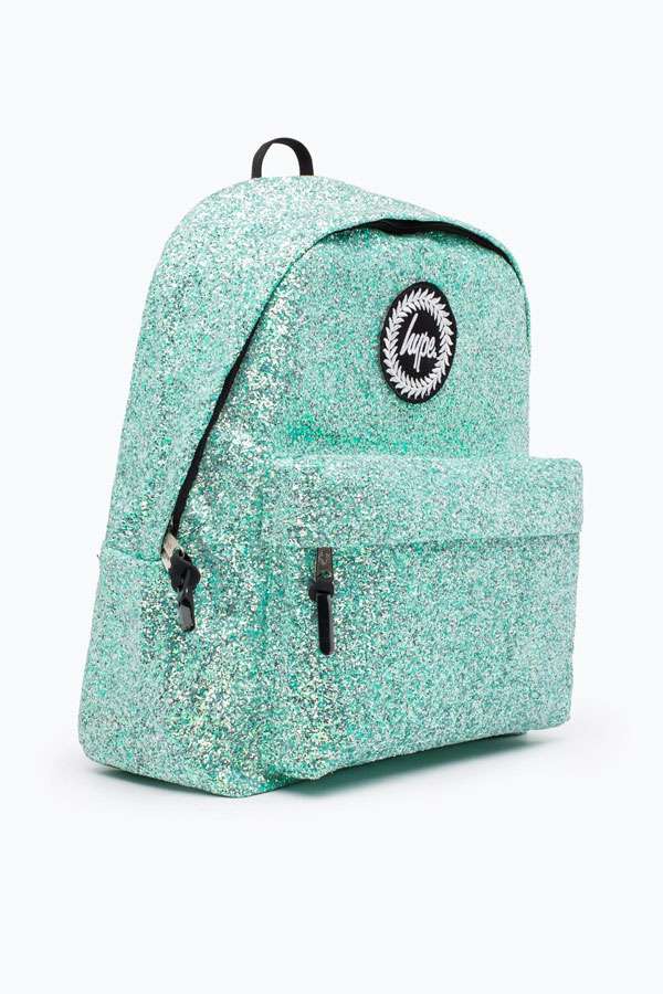 Hype Backpack Mint Glitter Crest Minicatwalk