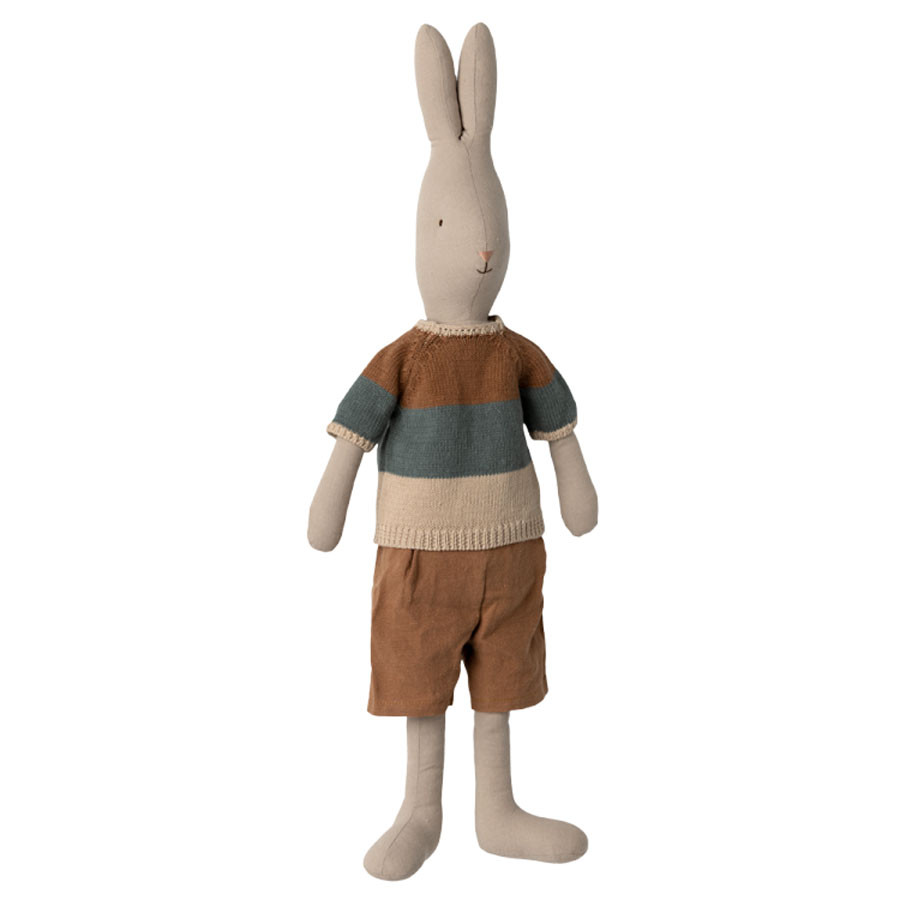 Maileg - Hase Größe 4 Junge - Strickhemd & Sorts