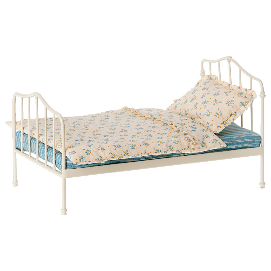 Maileg - Miniatur Bett - Blau