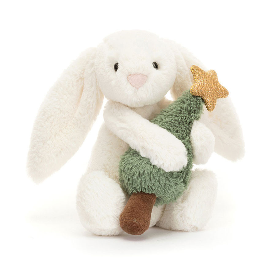 Jellycat - Bashful Bunny With Christmas Tree