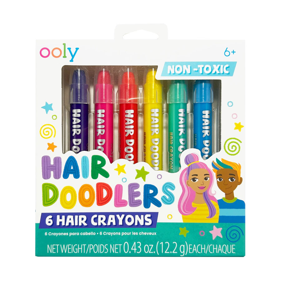 OOLY - Wachsmaler für Haare HAIR DOODLERS - 6 Stk