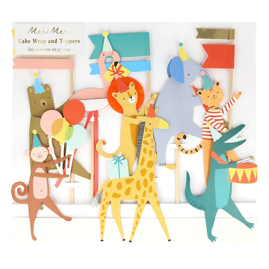 Meri Meri - Cake Topper & Wrap Animal Parade