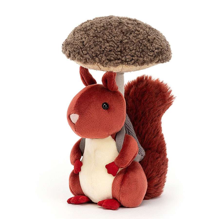 Jellycat - Fungi Forager Squirrel | Minicatwalk.com